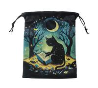 Domasvmd Borsa con coulisse in flanella per gioielli dadi sacchetto carte da gioco borsa regali di nozze sacchetto di stoccaggio tarocchi borsa porta carte oracoli porta carte, Hmk01
