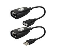 Domasvmd Cavo di prolunga da USB a RJ45, prolunga Ethernet, prolunga USB, distanza 50 m, cavo RJ45 Cat5e/6, adattatore LAN su USB a cavo adattatore Rj45