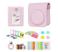 Domasvmd Kit di accessori per fotocamera per 12 persone con borsa per fotocamera/obiettivo selfie/album fotografico/cornici/adesivi/filtri, custodia per fotocamera Mini12, set portatile, A