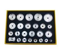 Domasvmd Kit di strumenti per la stampa per orologi Accessori per cassa posteriore Orologiaio Stampi a pressione Strumenti di riparazione per chiudere Capper Watch Press Dies Set Watch Case Press Dies