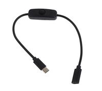 Domasvmd Per 4B Cavo di Alimentazione Tipo C Maschio a Femmina Cavo di Prolunga Con Pulsante ON/Off Interruttore di Alimentazione Cavo Tipo C Adattatore A Femmina Usb Tipo C Adattatore A Usb 3.1