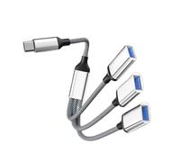 Domasvmd Tipo C Hub Tipo C A 3 Porte USB Splitter Tipo C OTG Adattatore Per Laptop Tablet Ricarica E Trasferimento Dati Hub USB Per Luce LED