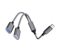 Domasvmd USB C OTG Cavo Adattatore Telefono 2 In 1 Tipo C A USB Adattatore Con Dati & Porta di Ricarica Per Telefono Laptop Tablet Tablet Hub USB