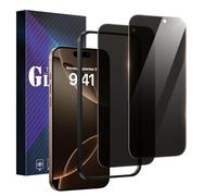 DOMAVER 9H Vetro Temperato per iPhone 16 Pro Max, Anti-Spy Pellicola di Privacy Protezione Schermo Anti-Graffi Anti-Polvere Bordi MicroCurvi con Kit di Pulizia, Set di 2
