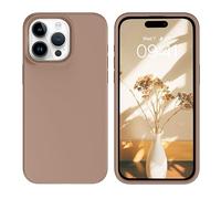 DOMAVER Cover per iPhone XX5 Pro Max Silicone Liquido, Marrone Custodia di protezione iPhone XX5 Pro Max Antiurto Sottile Rigida Case Microfibra Fodera per Telefono iPhone XX5 Pro Max, Marrone