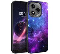 DOMAVER Custodia per Honor 400 Lite Slim Fit Glow in The Dark Hybrid Hard PC Antiurto Goccia Protettiva Ragazze Donne Uomini Copertura Del Telefono per Honor 400 Lite 6.7 pollici, Blu Nebulosa