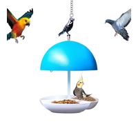 Dome Bird Feeder, Hummingbird Waterer Bowl, 6.3x6.3x10.24 Inches Hangable Outdoor Birds Bath Feeders, UV-Resistant Transparent, Hanging Bird Feeding for Patio, Yard and Window