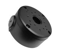 Dome Camera Mount, Junction Box Bracket, Cable Concealment Design, Weatherproof Abs Housing, Ideal for Dome Cameras Solar Panels, 4.72x4.72x2.09 Inches, Black, 1 Piece