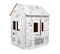 Dome casetta XXL 3D da colorare per bambini - Con auto