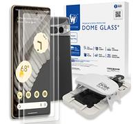 DOME GLASS [PACCHETTO 2 DOME + 1 CAM] Pellicola salvaschermo Whitestone per Google Pixel 7 PRO (2022), schermo in vetro temperato completo con tecnologia di dispersione dei liquidi, 2 pezzi, bianco