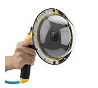 Dome Port GoPro7/6/5, Protezione Impermeabile 6 pollici con Galleggiante Grip,copertura trasparente subacquea Fotografia Compatibile con GoPro Hero 7/Hero 6/Hero 5 Black