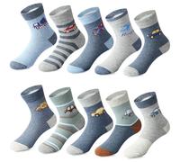 Domee Calzini Corti Cotone Sport Calze Corte Calzettoni Ragazzo 10 Paia Coniglio 28-31 (Produttore Taglia L)