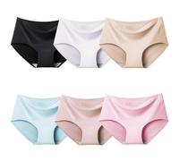 Domee Mutande Senza Cuciture Intimo Slip Adolescenti Bambina Ragazze Pacco da 6 Classico ed Elegante 12-14 Anni (Dimensione del Produttore L)