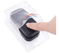 Domeilleur Coperchio Impermeabile per Pulsante Campanello, Custodia di Protezione Trasparente, Senza Fili, Supporto da Parete, Protezione Campanello Esterno Pioggia, Custodia Impermeabile per