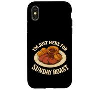 Domenica Arrosto Cena Carne Sugo Yorkshire Pudding Britannico Custodia per iPhone X/XS