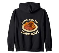 Domenica Arrosto Cena Carne Sugo Yorkshire Pudding Britannico Felpa con Cappuccio