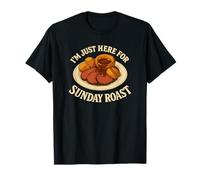 Domenica Arrosto Cena Carne Sugo Yorkshire Pudding Britannico Maglietta