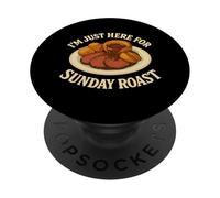 Domenica Arrosto Cena Carne Sugo Yorkshire Pudding Britannico PopSockets PopGrip Adesivo