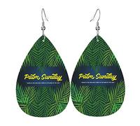 Domenica delle Palme 2023 Orecchini per donna Orecchini pendenti in pelle leggera con gioielli a goccia