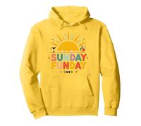 Domenica Funday: Allegro Beach Day Summer Vibes, Felpa con Cappuccio, Unisex per Adulti, Limone, XL