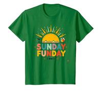Domenica Funday: Allegro Beach Day Summer Vibes, Maglietta, Bambini, Verde Mela, 8 Anni