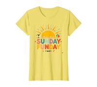 Domenica Funday: Allegro Beach Day Summer Vibes, Maglietta, Donna, Limone, 3XL