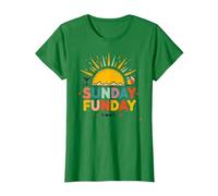 Domenica Funday: Allegro Beach Day Summer Vibes, Maglietta, Donna, Verde Mela, XL