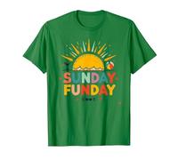 Domenica Funday: Allegro Beach Day Summer Vibes, Maglietta, Uomo, Verde Mela, XL