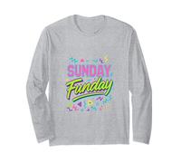 Domenica Funday Day Bere Divertente Detto Mamma papà Regalo Maglia a Manica