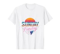 Domenica Funday Day Bere Divertente Detto Mamma papà Regalo Maglietta