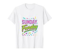 Domenica Funday Day Bere Divertente Detto Mamma papà Regalo Maglietta