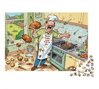 Domenica tostata in una piccola cucina Puzzle in Legno Impermeabile Puzzles Da 1000 Pezzi Regali Per Adulti Impossibili Giochi Di Impegnativi