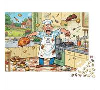 Domenica tostata in una piccola cucina Puzzle in Legno Impermeabile Puzzles Da 1000 Pezzi Regali Per Adulti Sfidanti E Rompicapo Per Decorazioni Domestiche