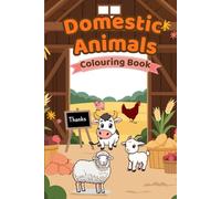 Domestic Animals Colouring Book for kids
