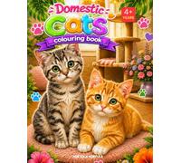 Domestic Cats Colouring Book