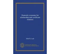 Domestic Economy for Scholarship and Certificate Students