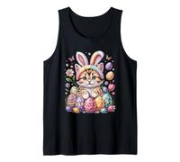 Domestic Shorthair Easter Bunny Eggs Moggy Cat Canotta