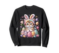 Domestic Shorthair Easter Bunny Eggs Moggy Cat Felpa