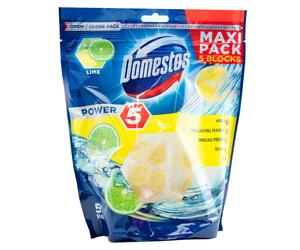 Domestos Power 5 Calce 1 X 5er Pacco Wc Pietra Detergete Spazzolone