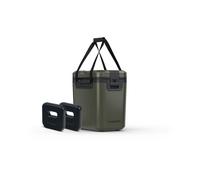 Dometic Recon Hardside Small - Set frigo da 16 l, con 2 piccoli blocchi di ghiaccio da 0,4 kg, per auto, campeggio e gite di un giorno, colore lichene