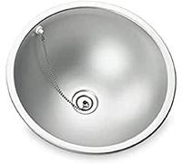 DOMETIC CE02 B325-I Lavello rotondo, Ø 325 mm, Acciaio inossidabile, per caravan e camper
