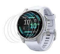 Domidor Pellicola protettiva in vetro temperato per Garmin Fenix 8 AMOLED da 43 mm, antigraffio, durezza 9H, trasparente, confezione da 4