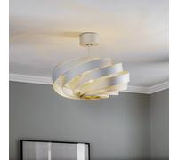 Domiluce Plafoniera Vento, colore alluminio, Ø 50 cm, metallo 5521PL-H57