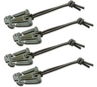 Dominatori con cordino elastico, resistente strumento di gestione della cinghia, accessori per zaino, clip per attrezzi, chiusura multiuso (verde OD, 4 pezzi) Utile e alla moda