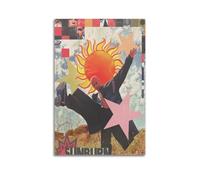Dominic Art Poster su tela con immagine di Fike Sunburn, poster artistico su tela con album musicali e film, pittura decorativa per soggiorno e camera da letto, 40 x 60 cm, senza cornice