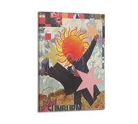 Dominic Art Poster su tela con immagine di Fike Sunburn, poster decorativo per soggiorno, camera da letto, 50 x 75 cm, con cornice