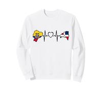 Dominican Ecuadorian Heartbeat Ecuador Flag Heritage Felpa