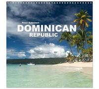 Dominican Republic - Calendario da parete Calendar 2026 12" x 24", 30 x 60 cm (aperto)