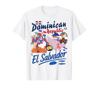 Dominicano & Idea Salvadoriana per Bambini Dominicano El Salvador Maglietta