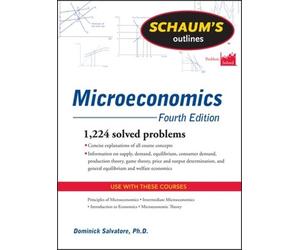 Dominick Salvator Schaum's Outline of Microeconomics, Fourth Editio (Tascabile)